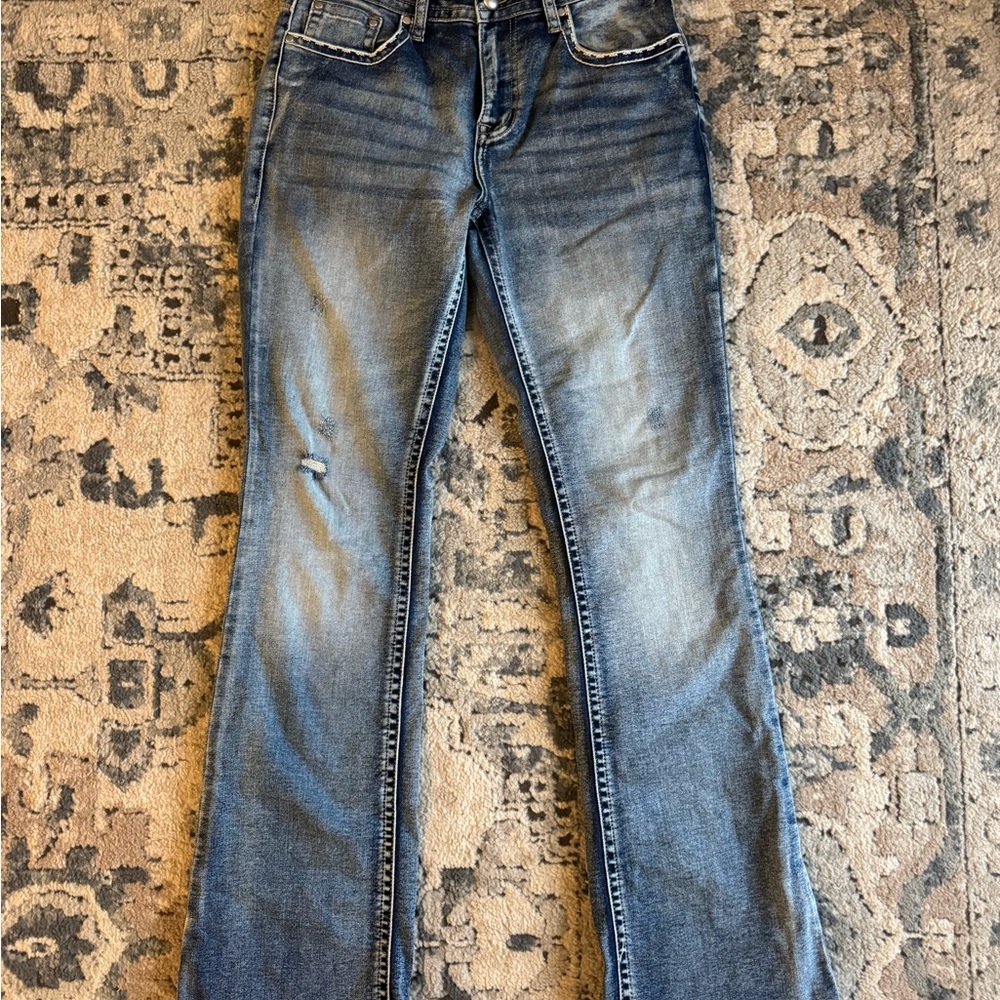 Stylish Blue Boot Cut Women's Jeans